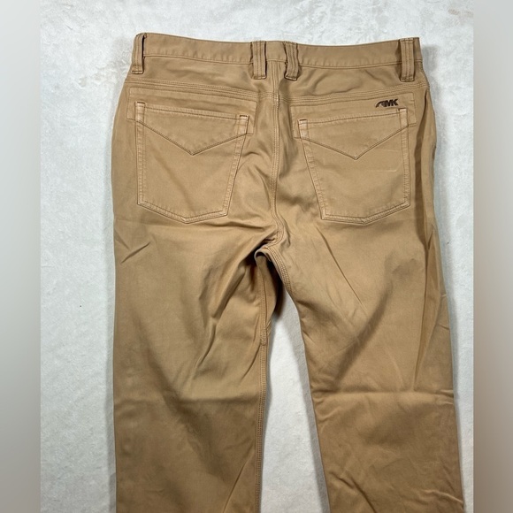 Distressed Mountain Khakis 36W 34L Slim Tailored British Khaki Performance Pants - Picture 14 of 15